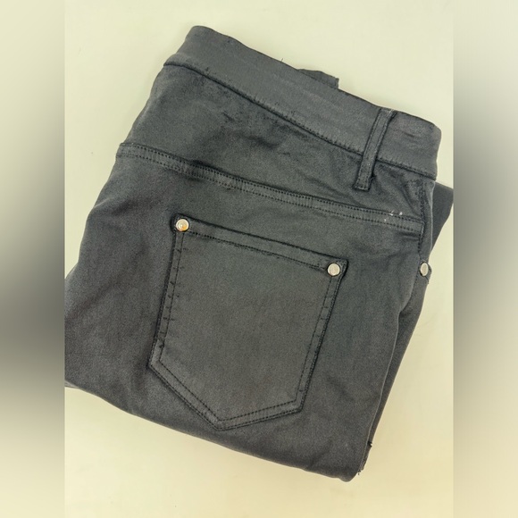 Shinestar Black Denim Women's Slim Jeans Black Ripped Rugged Size 1X used GHV4. - Picture 1 of 4